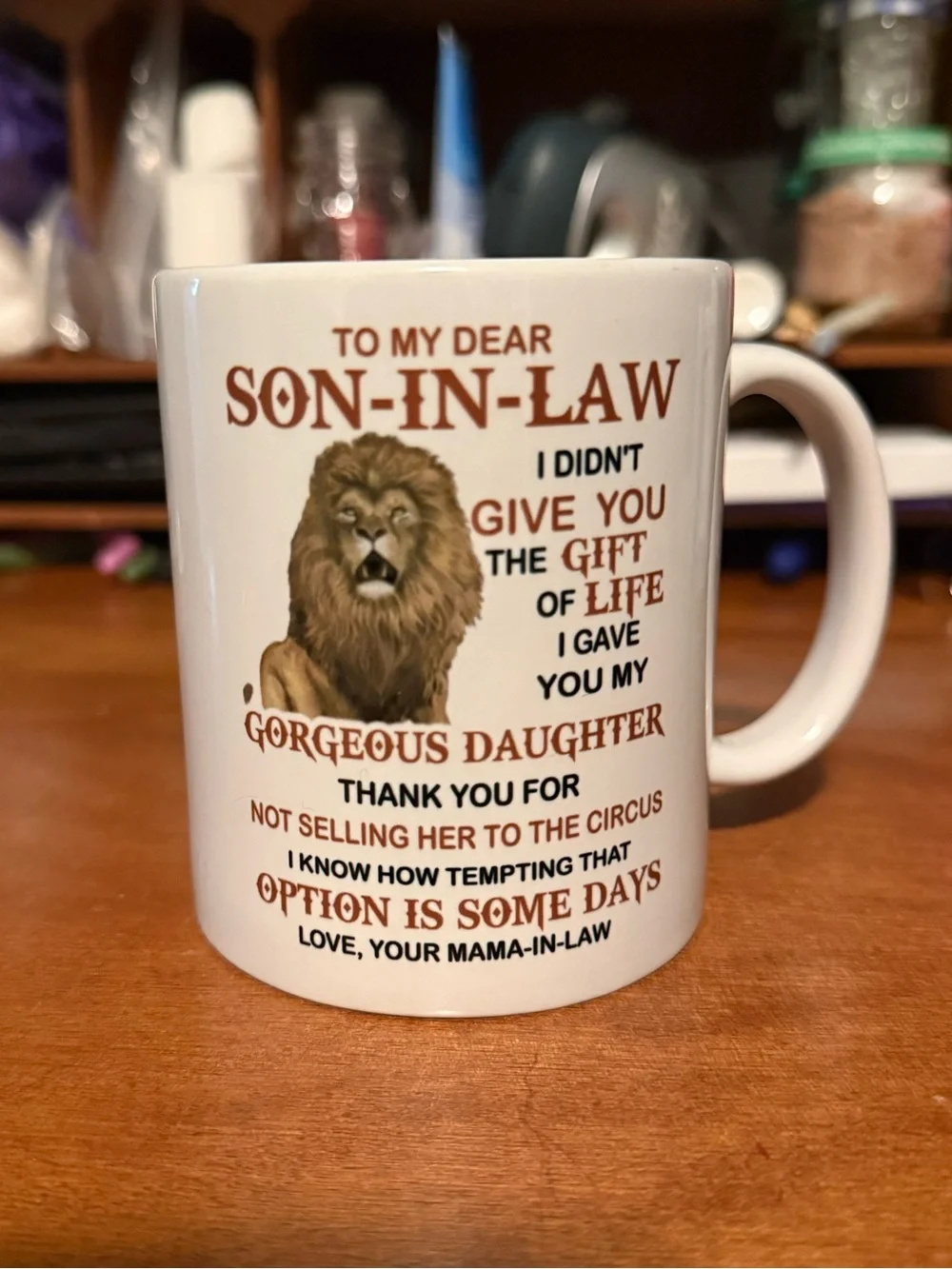 Funny Son-In-Law Lion Coffee Mug